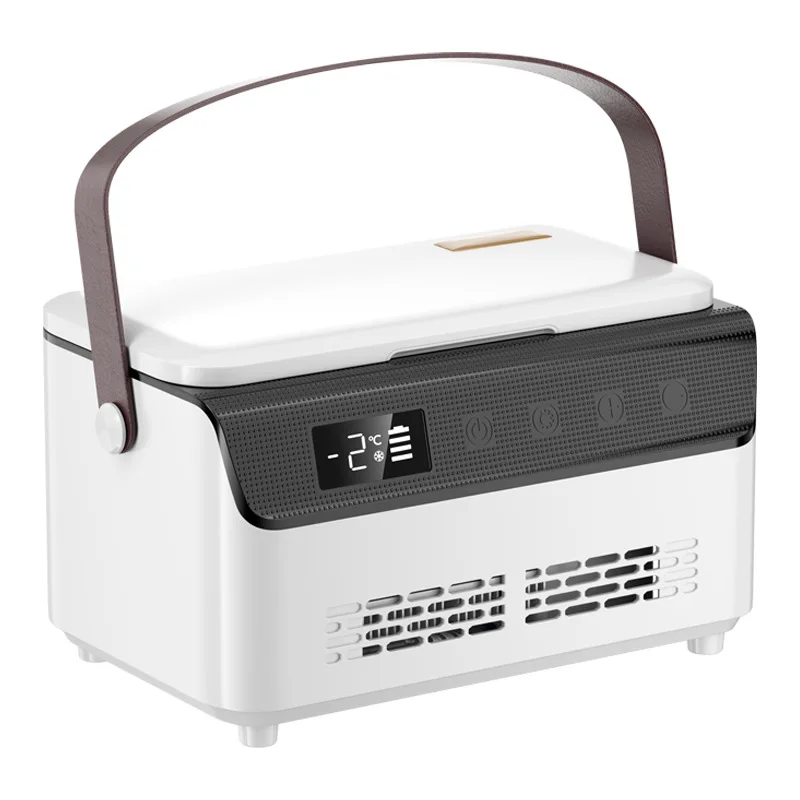 علبة تبريد محمولة قابلة لإعادة الشحن، ثلاجة صغيرة محمولة للسيارة، صندوق عزل للتبريد