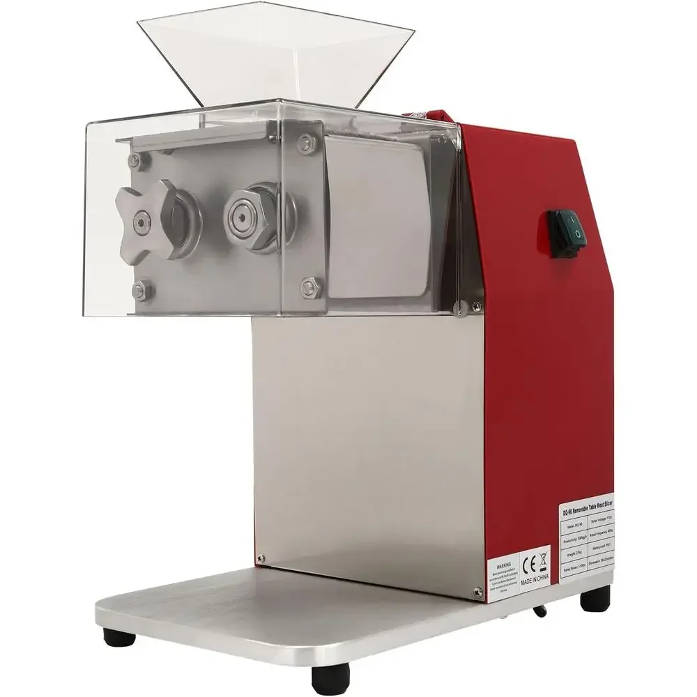 

1100W 110V Electric Meat Cutter, Commercial Meat Slicer Dicer Shredder Chopper Stainless Steel Boneless Meat Processor with 0.35