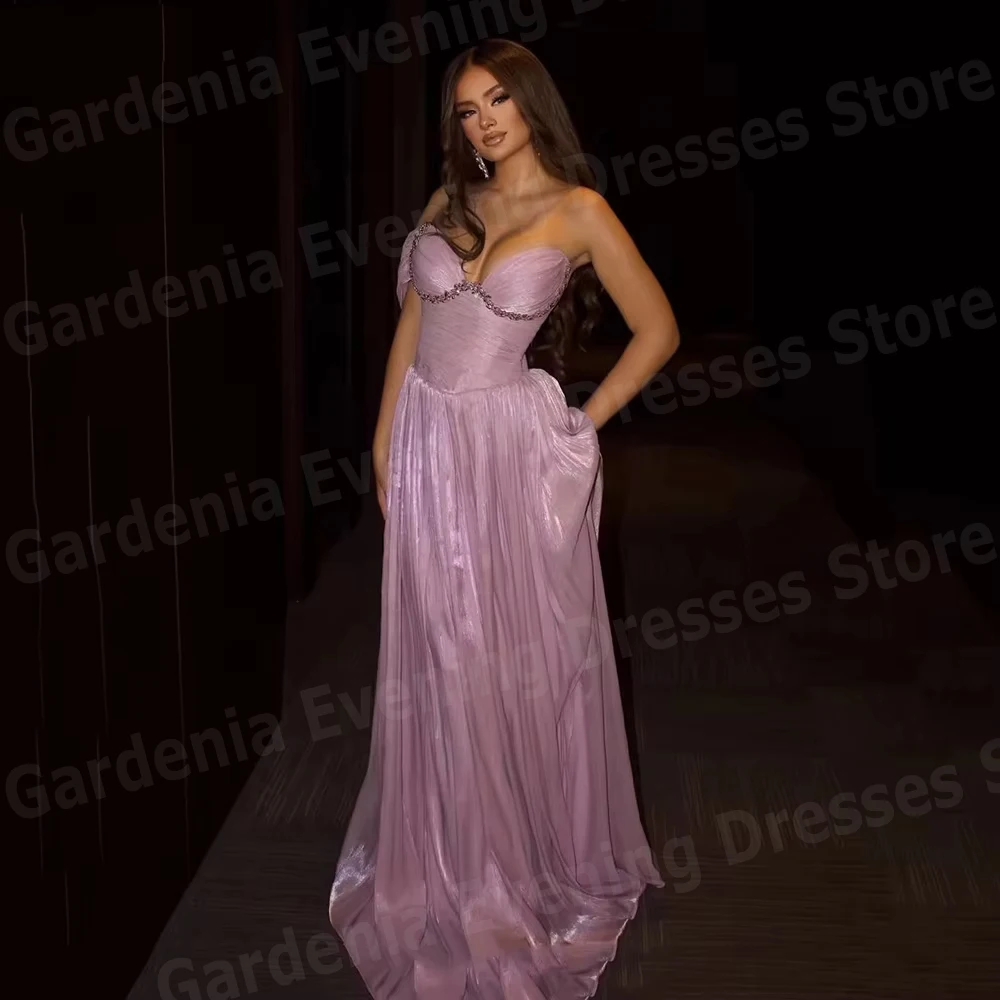 

Очаровательные женские вечерние платья А-силуэта на одно плечо, выпускные платья, без рукавов, на заказ, для вечеринок, Robe De Soirée