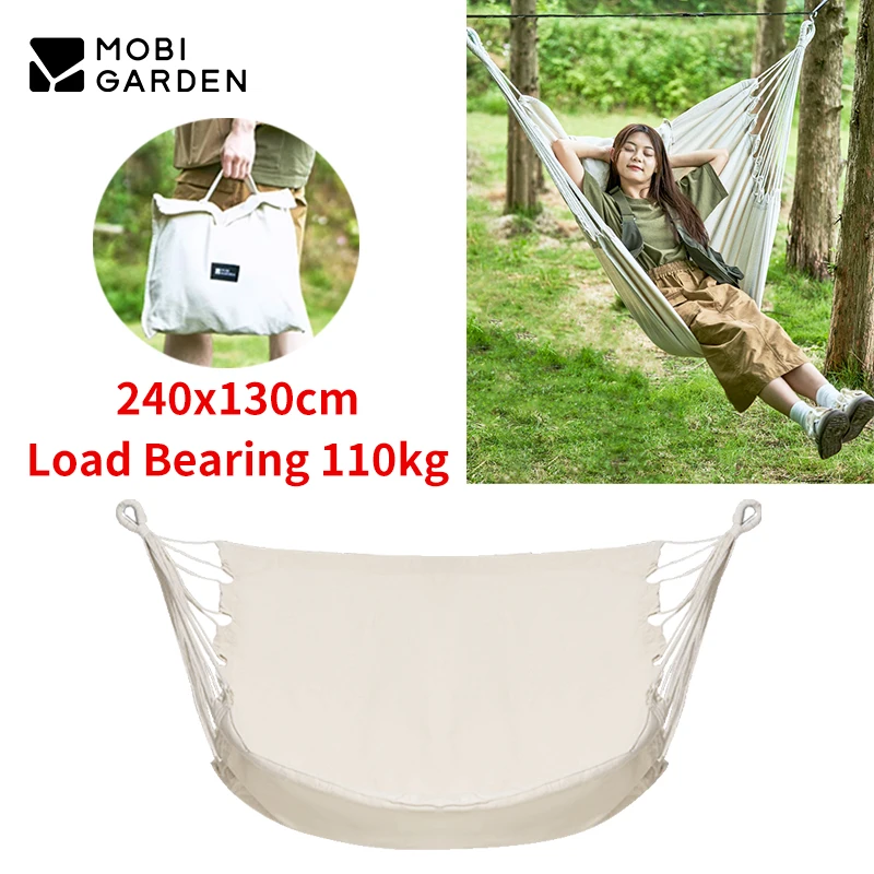 

MOBI GARDEN Outdoor Hammock Adult Children Swing Recliner Field Camping Cradle Rocking Chair Dormitory Bedroom Hanging Chair