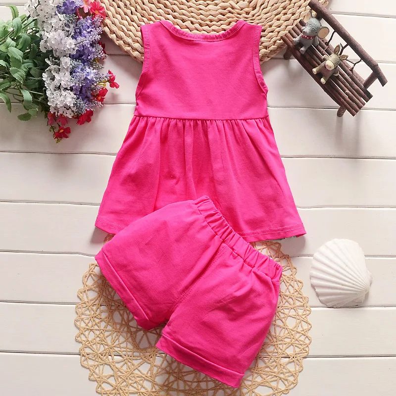 Sommerliches Baby-Mädchen-Set: Farbblock-Kleid ohne Ärmel mit Shorts, Niedlicher Großer Schleifenknoten, 2-teiliges Lässiges Outfit für Strand und Freizeit – Detail 4
