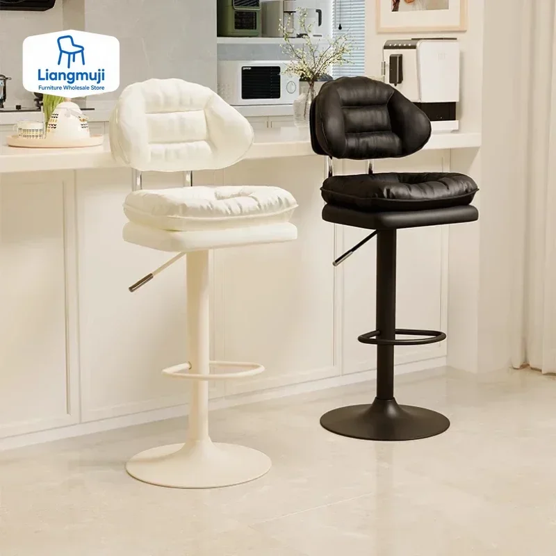 인체공학적 고대 바 의자 북유럽 디자이너 럭셔리 아메리칸 바 의자 편안한 창의적 맞춤형 금속 바네타 가구