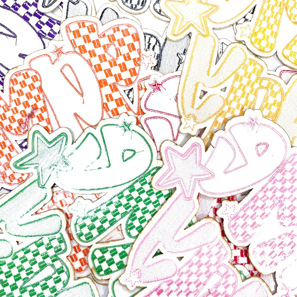 كبير جدا "يوم اللعبة" الكي التصحيح صغير لطيف الترتر الرجبي القوس القماش ملصق DIY بها بنفسك زين الحديد على شارة للملابس سترة #3