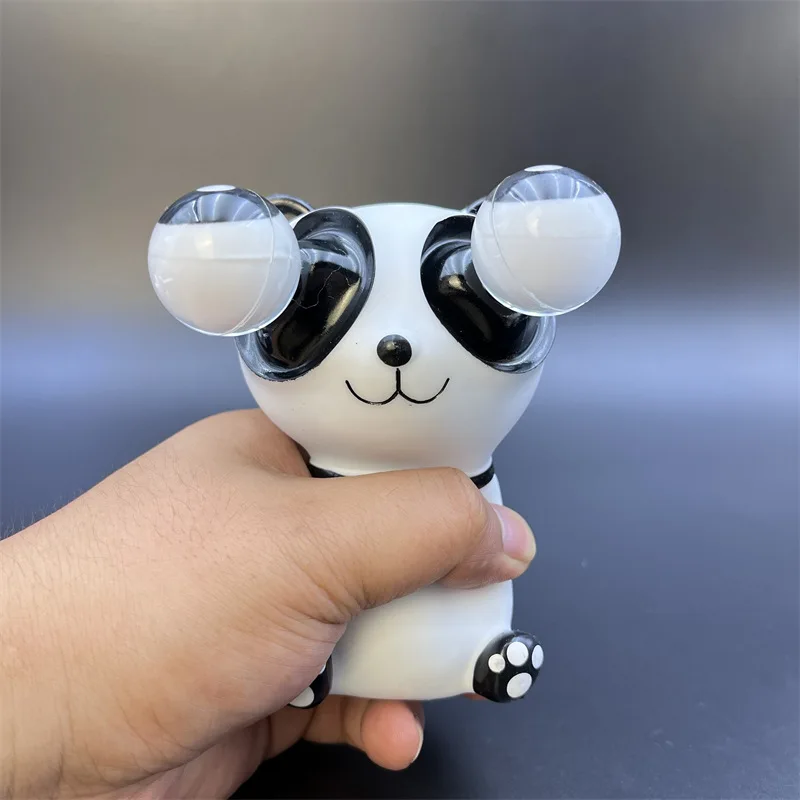 Creative Decompression Toy Cartoon Glaring Panda Squeezing Stress Relief Toys Adult Children Vent Hand Fidget Relieving Gift