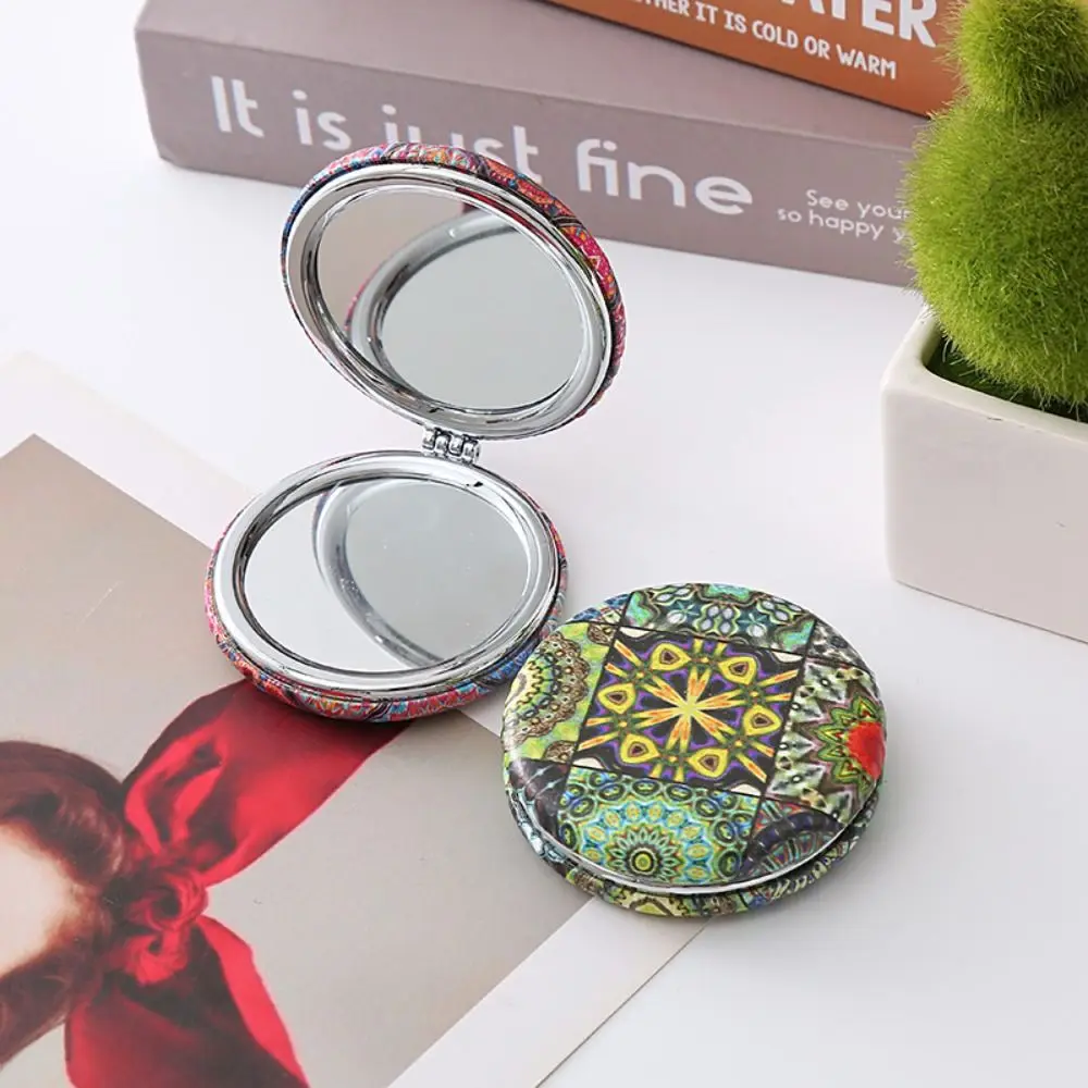 Creative Bohemia Style Exquisite Mirror High Definition Retro Makeup Mirror Decorative Foldable Beauty Mirror Women