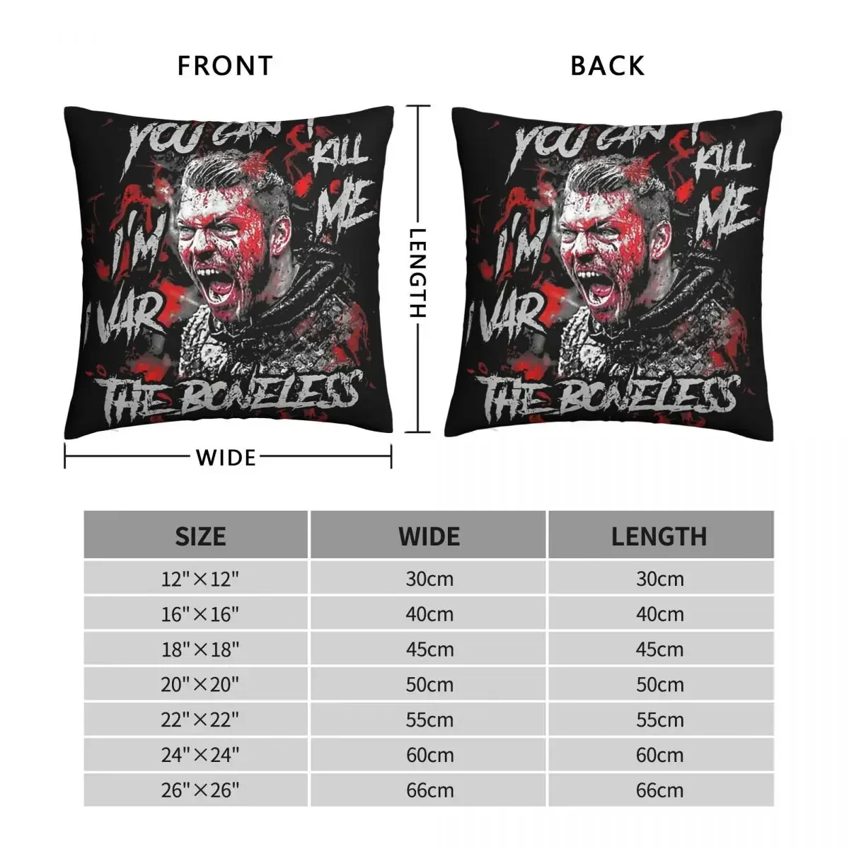 أنا إيفار غطاء وسادة للرجال الإسكندنافي بدون عظمي ، أساطير فايكنغ نورس ، وسادة حقيبة ظهر لغرفة النوم ، كرسي ، أغطية وسادة مزخرفة