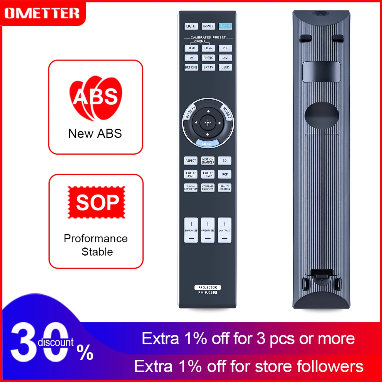 RM-PJ25 Remote Control fit for Sony Projector VPL-HW45 VPL-HW45ES VPL-HW55ES HW40ES VPL-HW50ES VPL-HW65 HW40ES VPLHW40ES