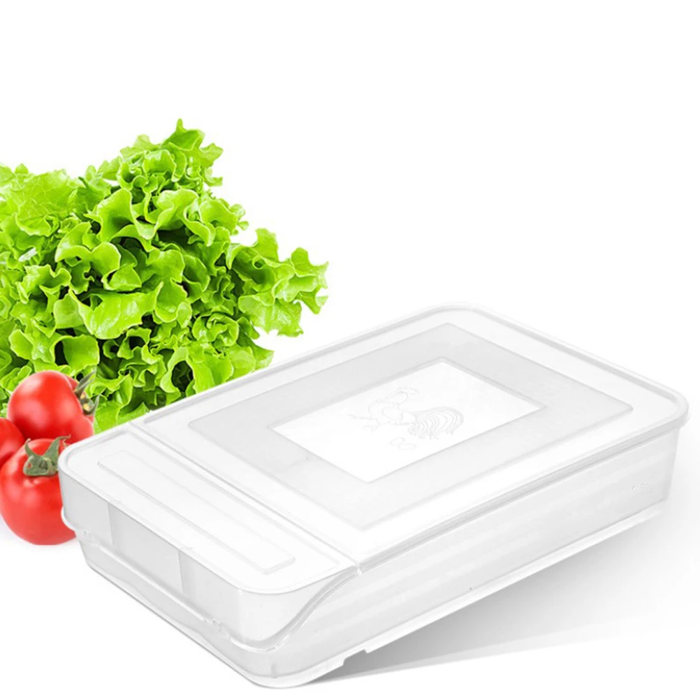 

Transparent Egg Carton Storage for Fridge Eggs Holder Container Refrigerator Crisper