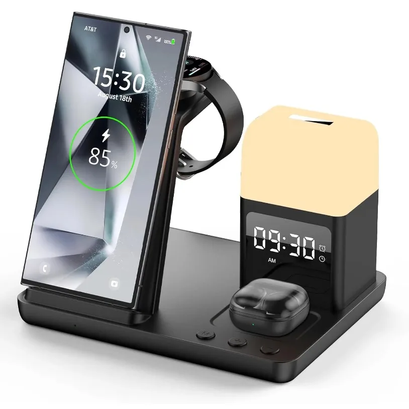 6 In 1 Alarm Clock-… - image