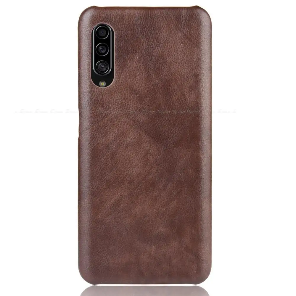 Fashion Litchi Pattern Leather Hard Plastic Phone Case For Samsung Galaxy A51 A01 Core A31 A21s A23 A71 5G Protective Back Cover