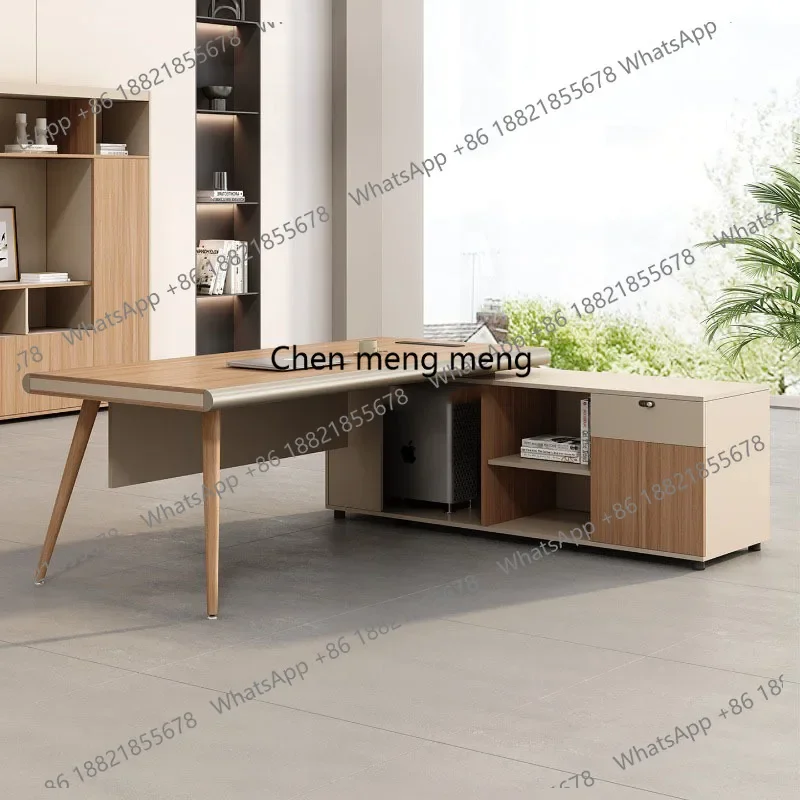 

E136 Nordic Minimalist Office Desk Modern Aesthetic Display Decoration Office Desk Computer Design Mesas Escritorio Salon Furnit
