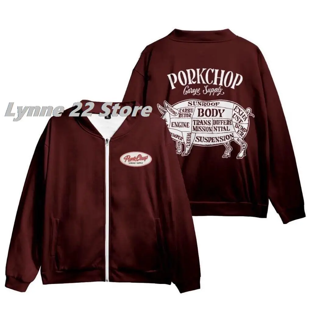 

2022 Mens Motorcycle Jackets Japan Biker Jacket PorkChop Garage Red Techwear Men/women Clothes Streetwear cool Tops Outwear