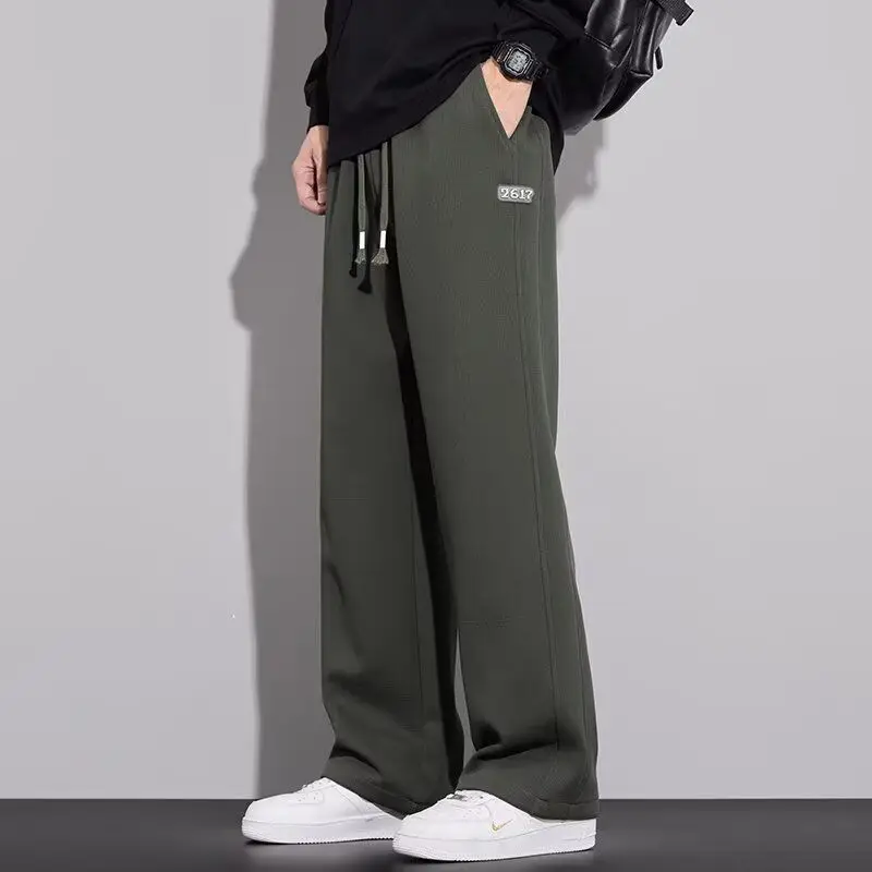 Men's Sweatpants Plain Baggy Sport Straight Khaki Trousers Harajuku Retro Clearance Sale Cool Comfortable Y2k Male Sports Pants