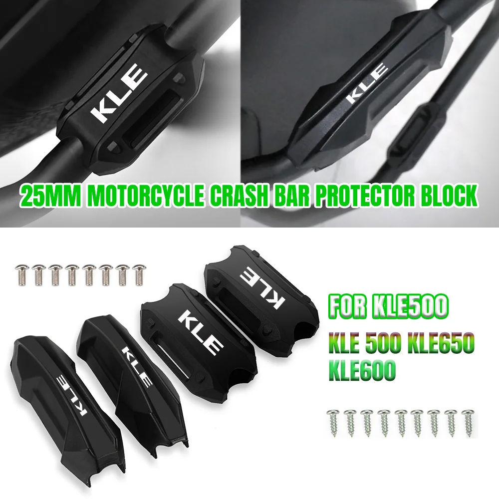 

Motorcycle Accessories Bumper Engine Guard 25MM Protection Block Crash Bar Decorative FOR KAWASAKI KLE500 KLE 500 KLE650 KLE600