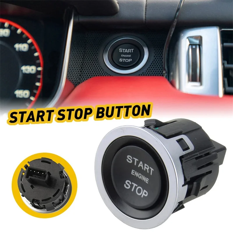 

Car Ignition Stop Start Button Switch For Land Rover Range Rover 2013 2014 2015 2016 2017 218 2019 LR094038 Accessories 4-Pin