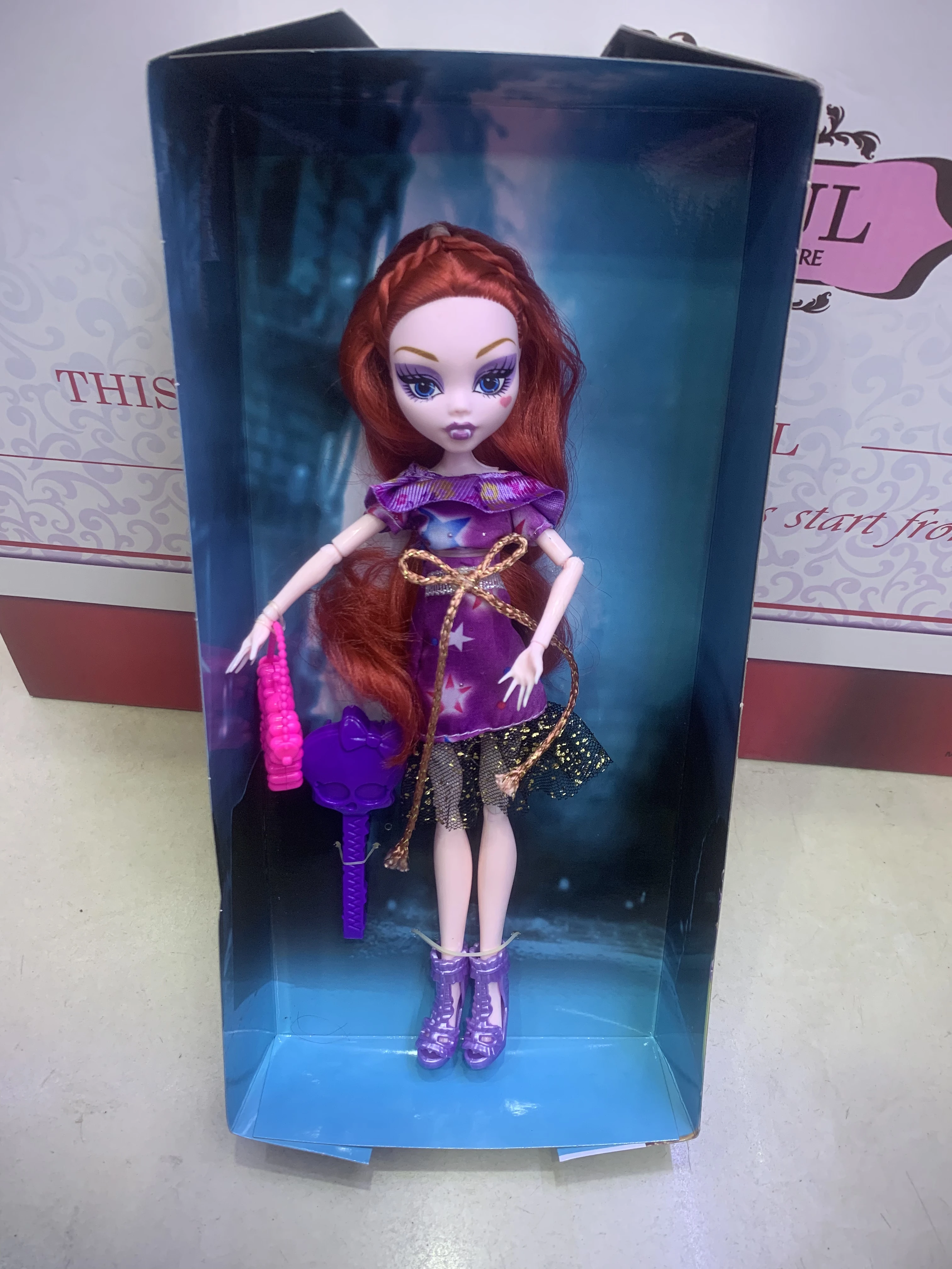 Monster High Haunted Student Spirits Kiyomi Haunterly Doll Toys  Collection Figure Playset Real shooting