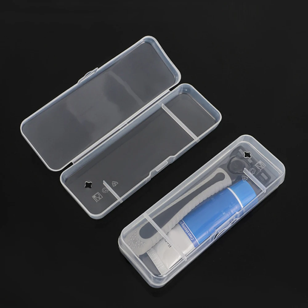 High Quality Transparent Double Edge Razor Storage Box Men Classic Shaver Case Shaver Storage Box Razor Accessories 1 PC