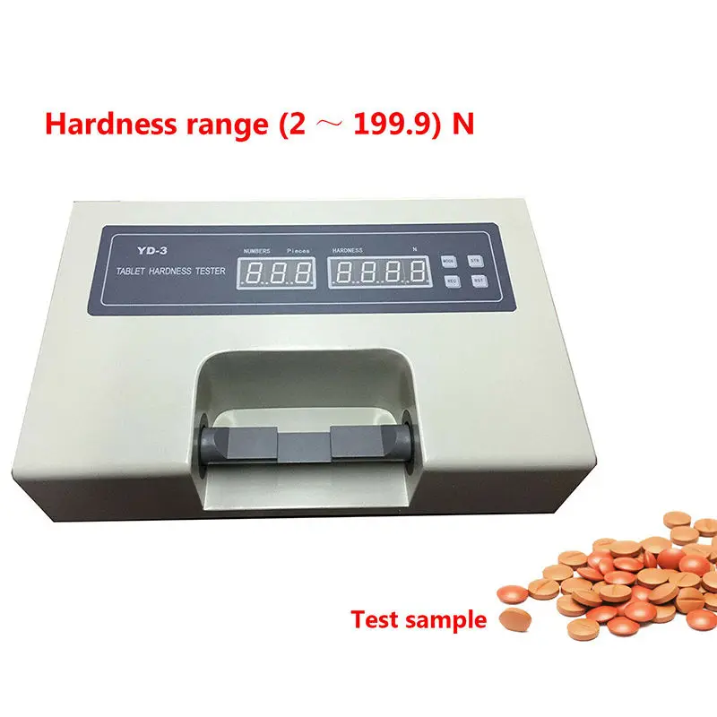 Lab Tablet Hardness Measuring Instrument Durometer Testing Machine Hardness Tester Meter With Range (2~199.9)N Display N or Kg