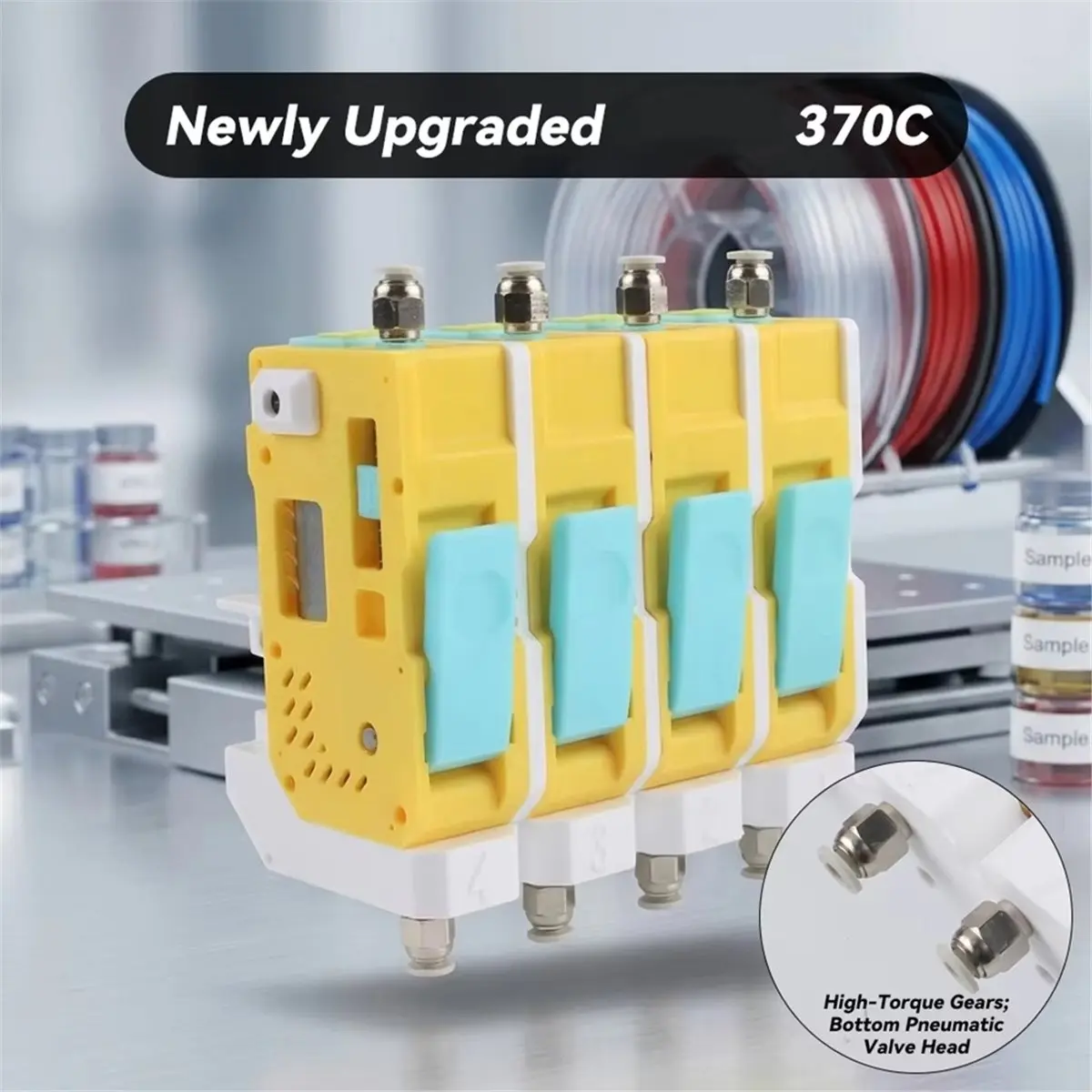 NEW FACTORY~Upgraded BMCU 370C Lite High-Torque Gears Auto Refill Farm MMU for A1/A1 Mini/P1 Series /P2S Lite