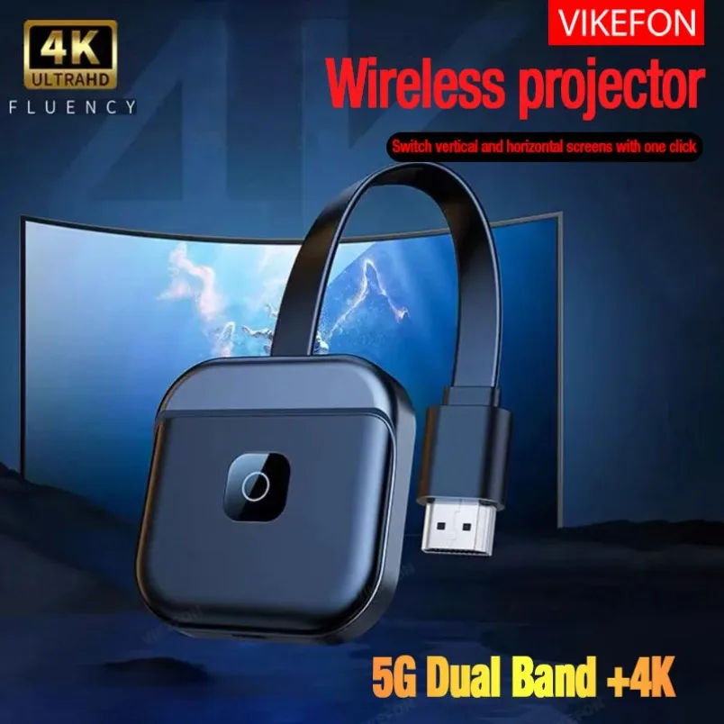 1080P Wireless WiFi Display Dongle HDMI-compatible Screen Mirroring Adapter 2.4G for iOS Android Mac Windows TV Projector Home