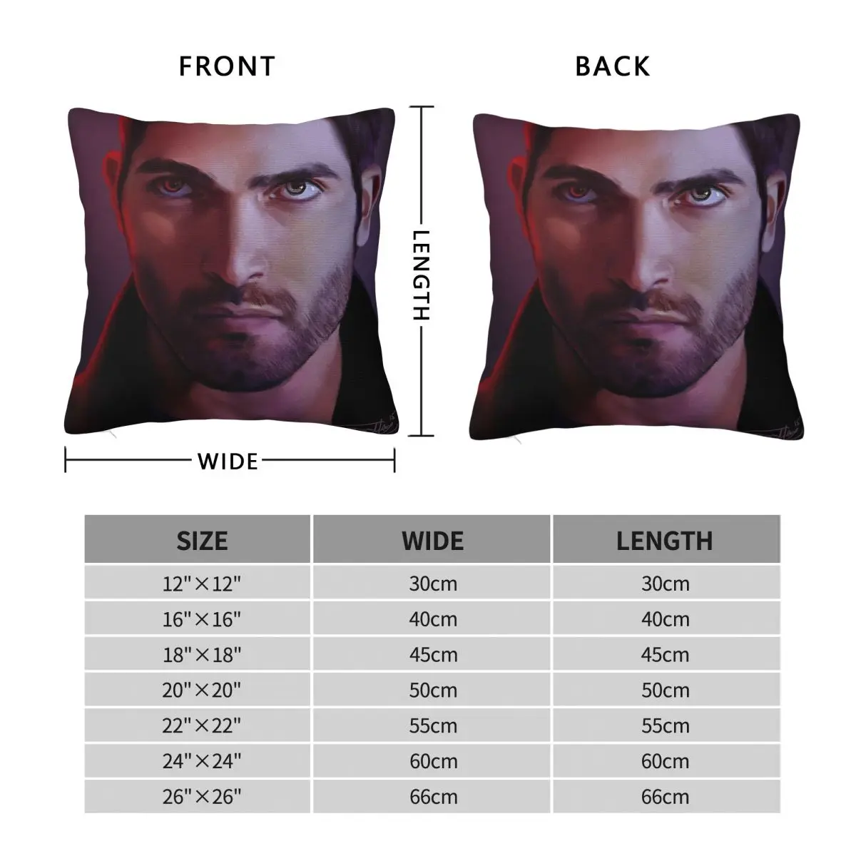 Teen Wolf Derek Hale Tyler Hoechlin Pillowcase Polyester Linen Velvet Creative Zip Decorative Home Cushion Cover Wholesale