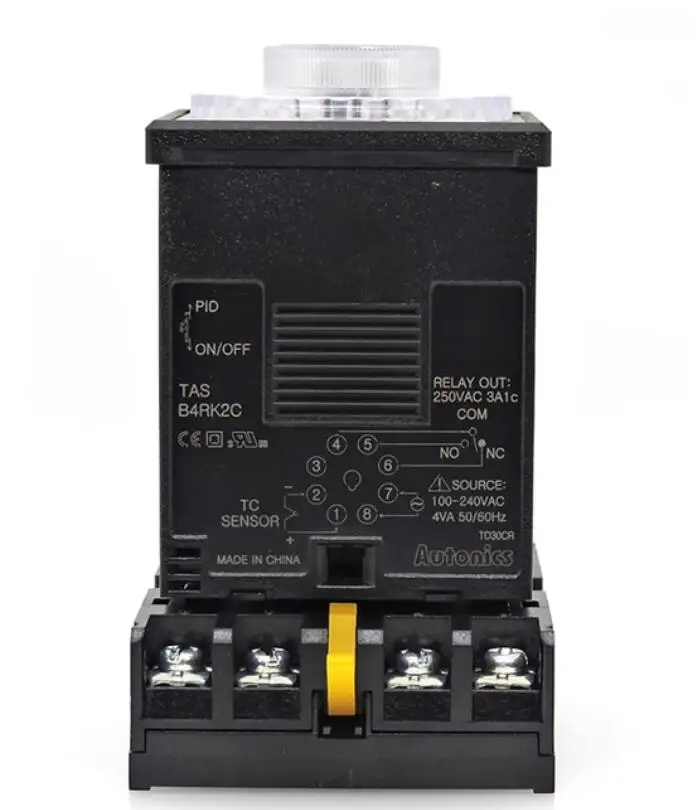 Controlador de temperatura genuíno tipo K, TAS-B4RK, 100-240VAC, 48*48mm