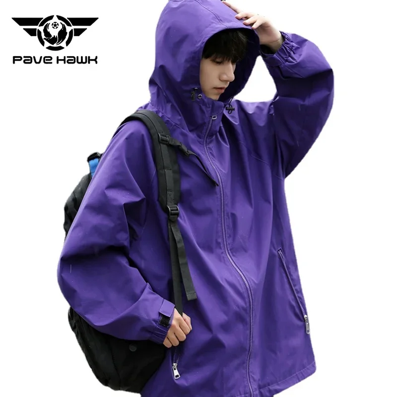 

2023 New Hooded Charge Jacket Men Windproof Waterproof Wear-resisting Coat Outdoor Hiking Camping Fishing Climbing Jackets Male