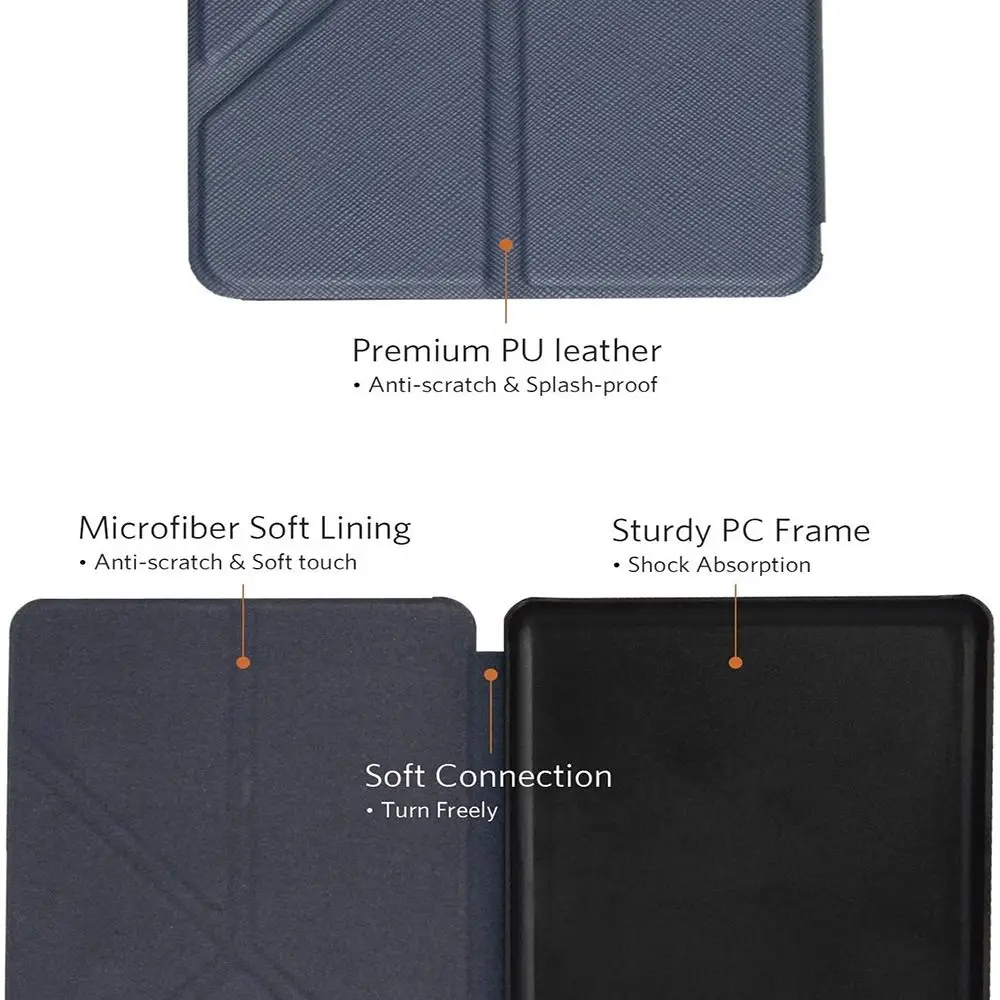 เคส M2L3EK ereader ขนาด6-6.8นิ้วรุ่น11TH พับได้หลายแบบทนทานต่อการสึกหรอสำหรับ Kindle Paperwhite 5 2024