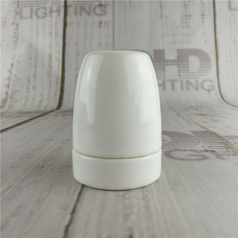 Sample order E27 lighting socket DIY industrial pendant lamp part retro 100% high quality ceramic lamp holder