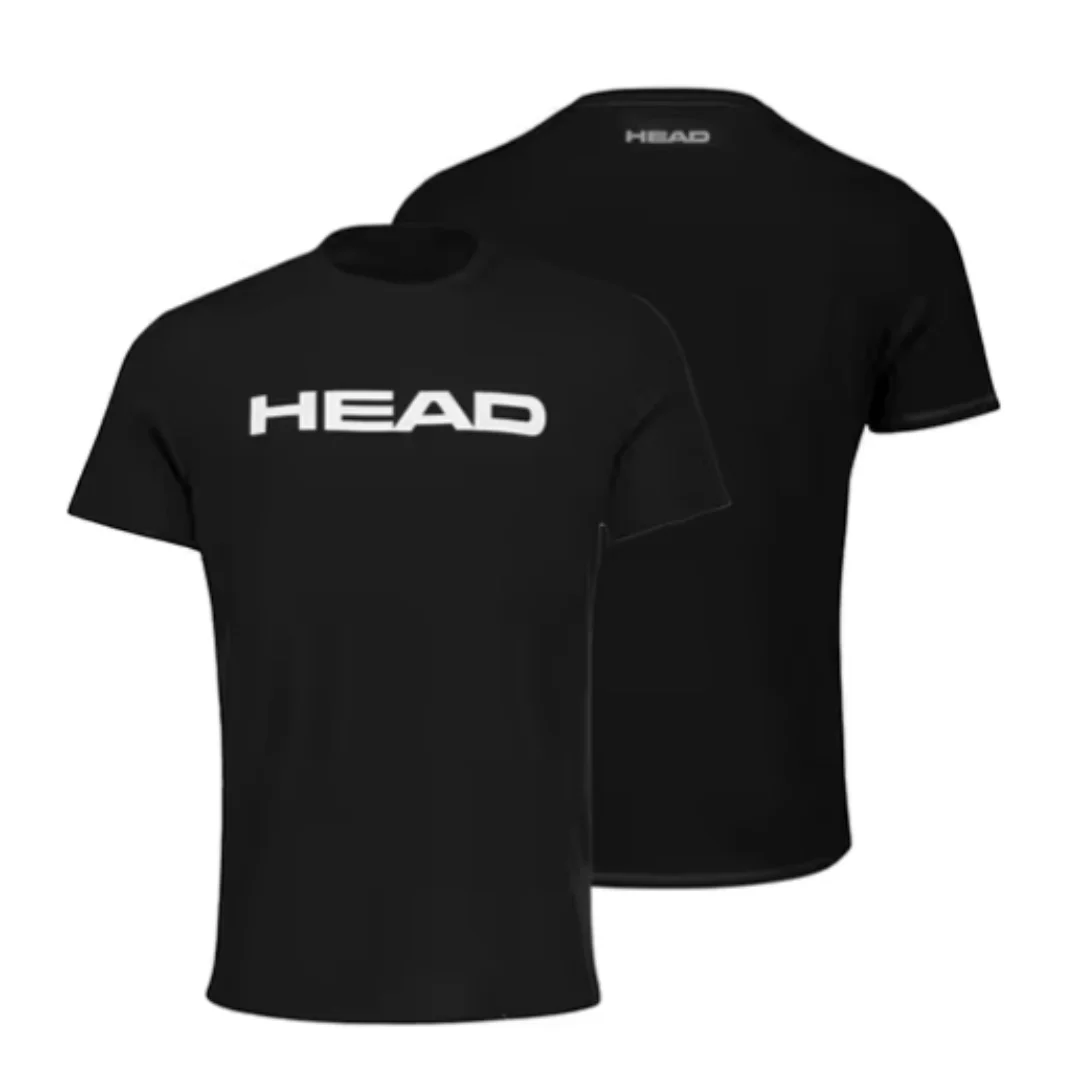 Men's O-Neck Short-Sleeved T-Shirt Head Tennis Shirt Table Tennis Badminton T-Shirt Tracksuit Breathable and Light Casual Tshirt