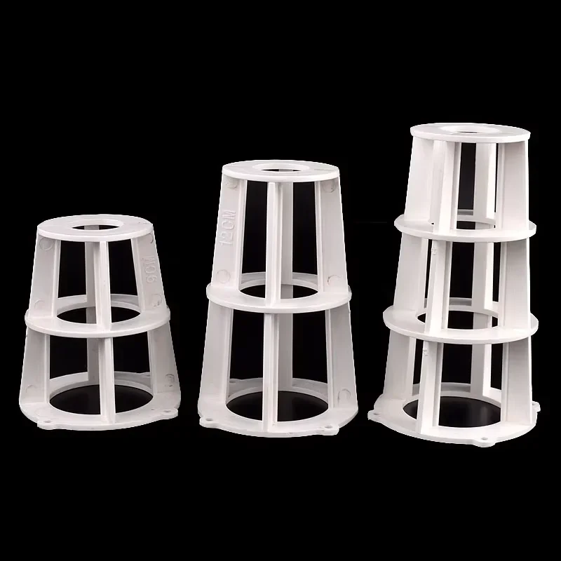 

1-10Pcs 8~15cm White PVC Floor Slab Thickness Controller Height Controller, Concrete Slab Thickness Control Part Pipe Plastic