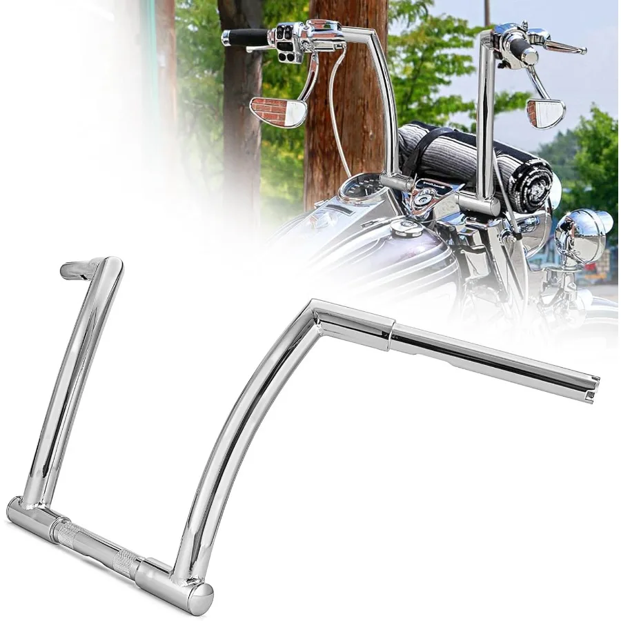 Manillar de 12 monturas, barra Ape Z de 11 y 4 de diámetro para Harley Sportster Dyna Softail 19842024, Compatible con Touring Road King 19942022