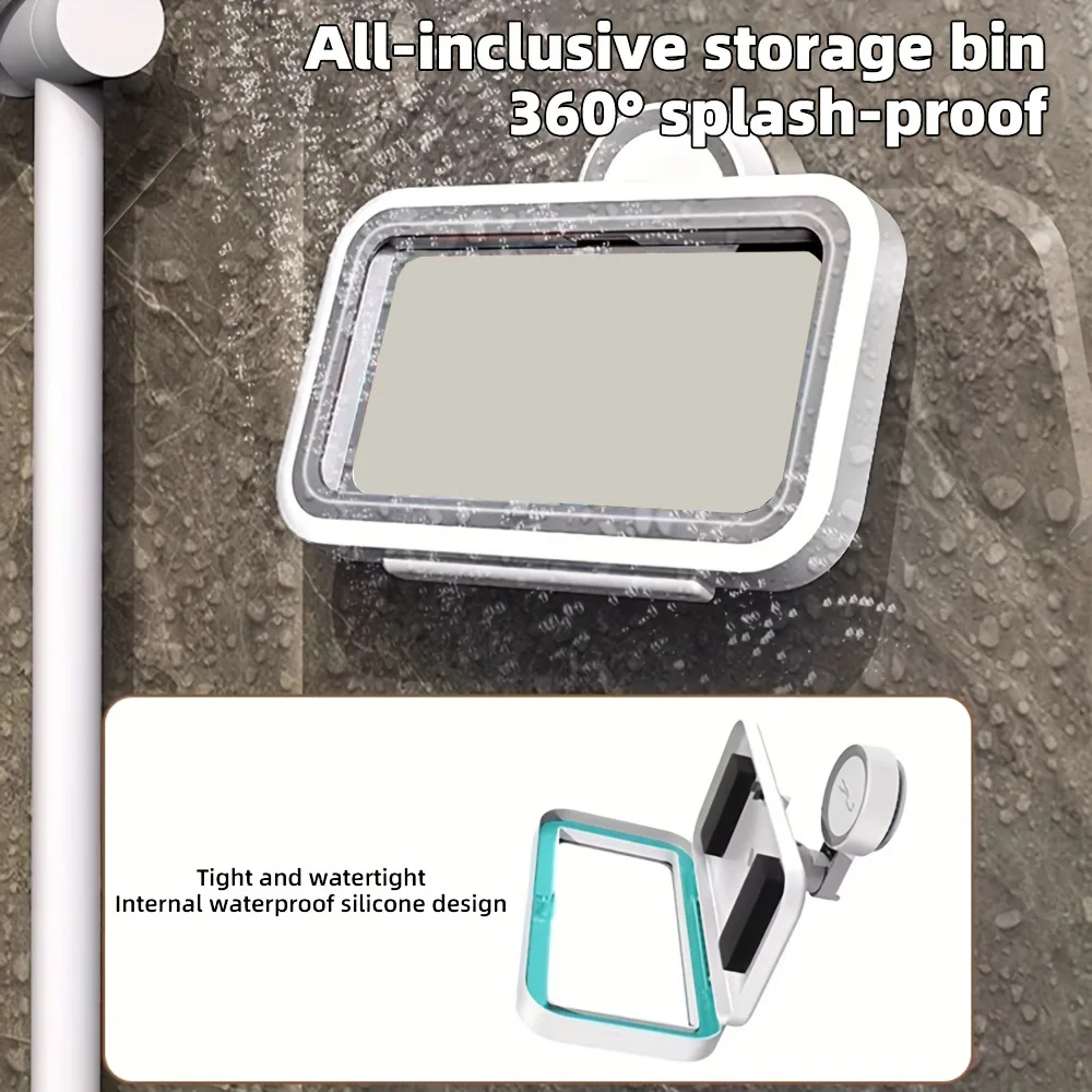 Soporte móvil impermeable con ventosa para bañar gatos y perros - imagen 4