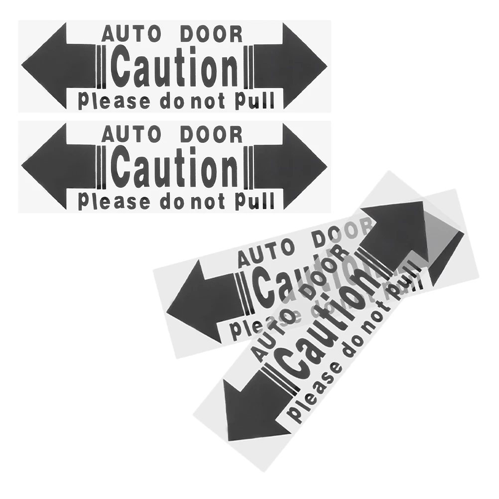 

4Pcs Caution Automatic Door Stickers High Adhesive Car Opening Indicators Peel and Stick Decals for Vehicles Car Door Sticker