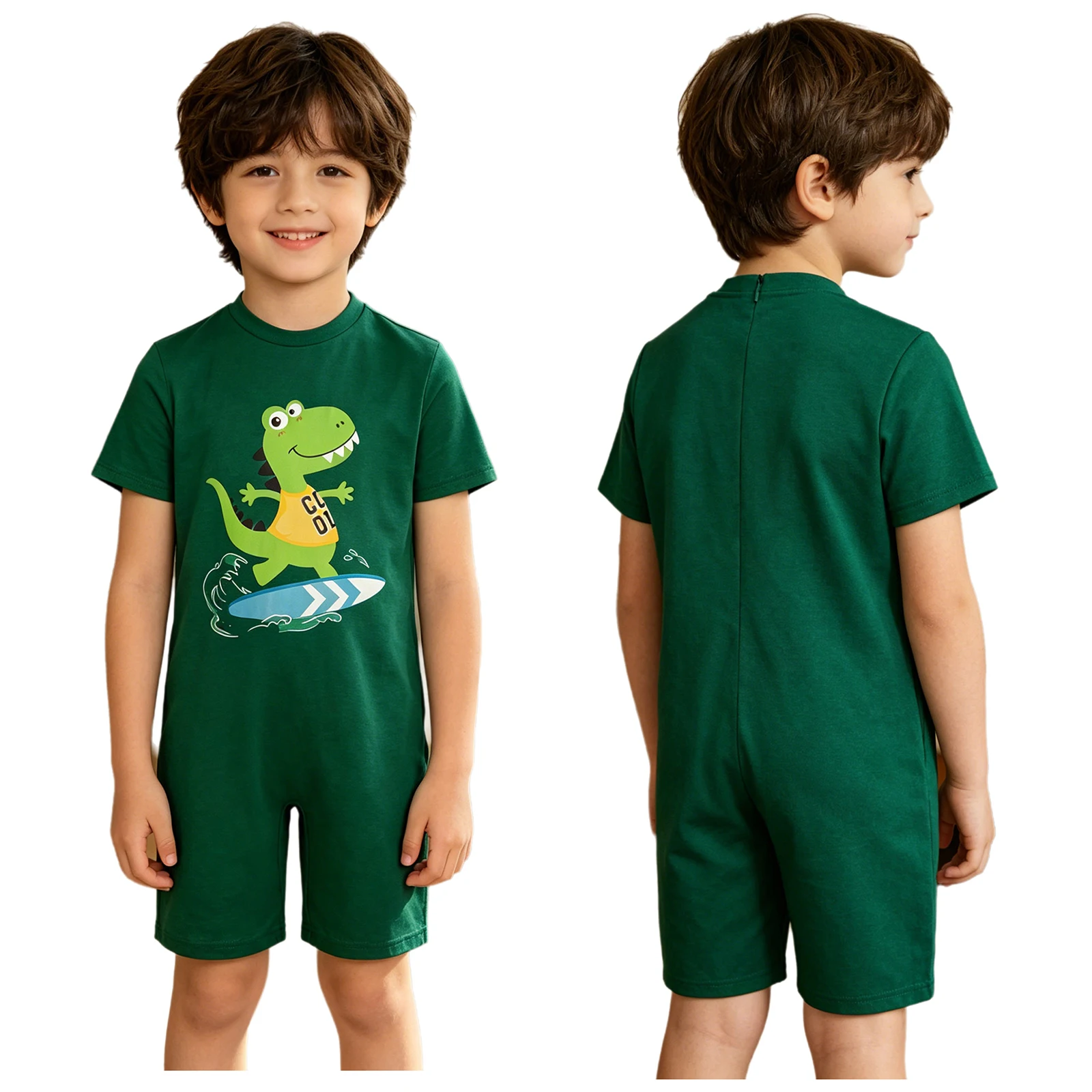 Kids Boys Girls Special Needs Adaptive Clothing Autism Children Anti-strip Back Zipper Jumpsuit Homewear Sleepwear Outdoor Wear