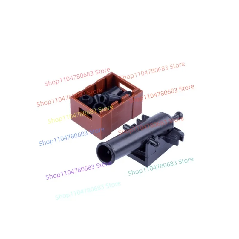 MOC Bouwstenen Mini Vintage Kanon Assemblagemodel Displaystuk Cartoon Anime Accessoires Speelgoed Vakantiecadeau Collectible