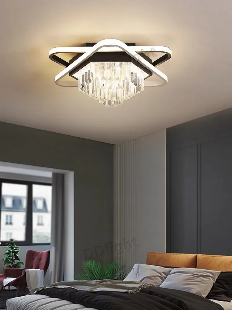 Lámparas LED colgantes de techo, iluminación interna de cristal, conjunto moderno de decoración para sala de estar, lámpara de araña Led para dormitorio y cocina