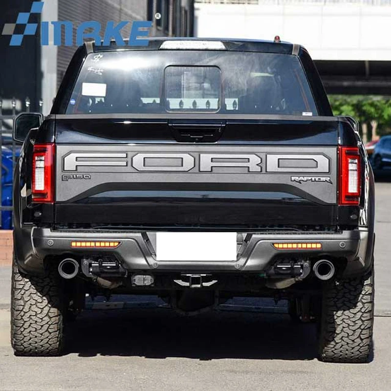 

2 шт. фонарь заднего бампера для Ford Raptor SVT F150 2016-2019 2020 2021 светодиодный отражатель задний стоп-сигнал в сборе стоп-сигнал указатель поворота