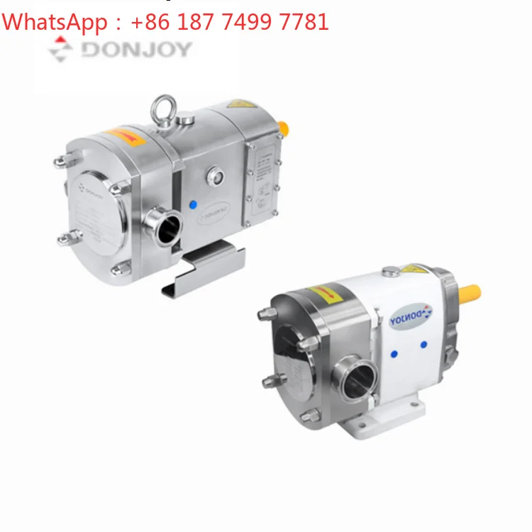 0.75-18.5kW 210-690V Sanitary Rotary Lobe Pump Stainless Steel 3A CE Certified Food Beverage Pump