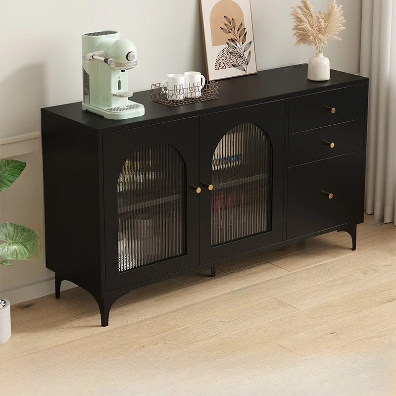 Armario lateral de comedor de pizarra, mueble para té sencillo y moderno para sala de estar, entrada retro, muebles de cocina para credenza madia móvil para el hogar