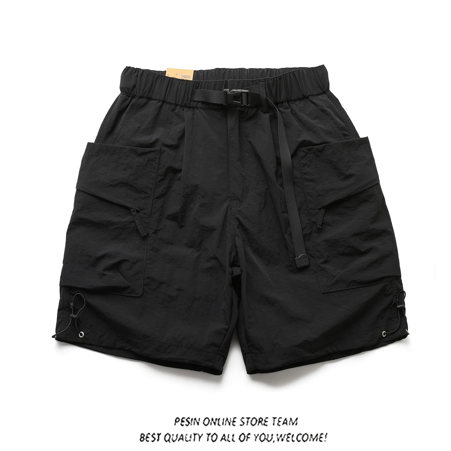 

Outdoor Men's Workwear Shorts Nylon Fabric Quick Dry Windproof Loose Casual Multi-Pocket Utility Pants Harsh Environment Resi...