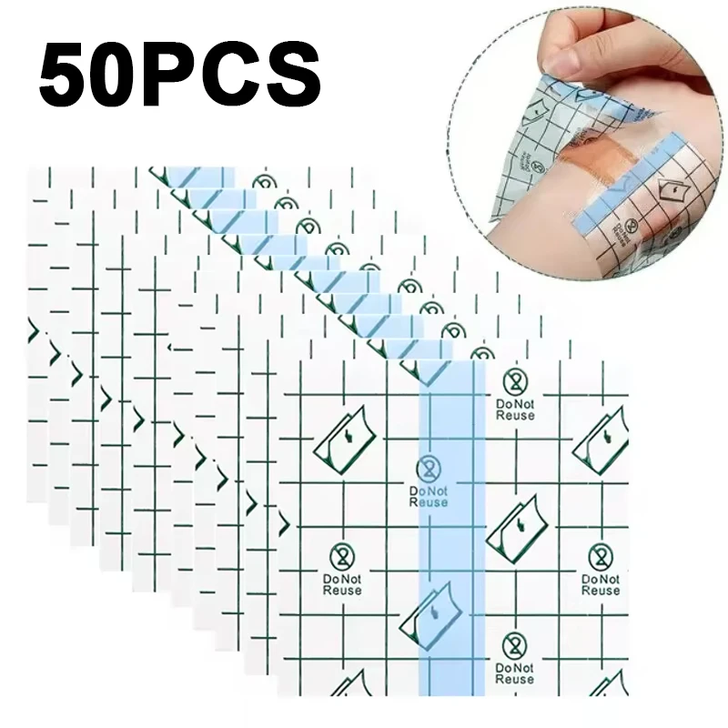 

PU Waterproof Bandages Disposable Transparent Stretchable Adhesive Bandages Waterproof Protect Your Tattoos And Showers
