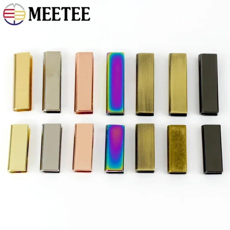 5-30Pcs 25/32mm Bag Corner Metal Protect Buckle Webbing Belt End Tail Stopper Button Handbag Edge Clip Protector DIY Accessories