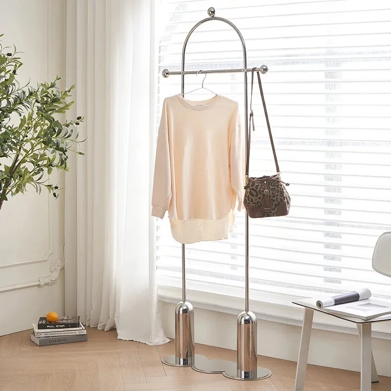Pole Stainls Steel Floor Coat Rack Internet Celebrity Ins Wind Ple Bedroom Living Room Hanger