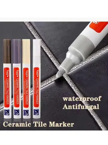 Waterproof Tile Marker Grout Pen Wall Seam for Floor Bathroom Kitchen Toilet Wall Seam Repair Black White Gold Silver Beige