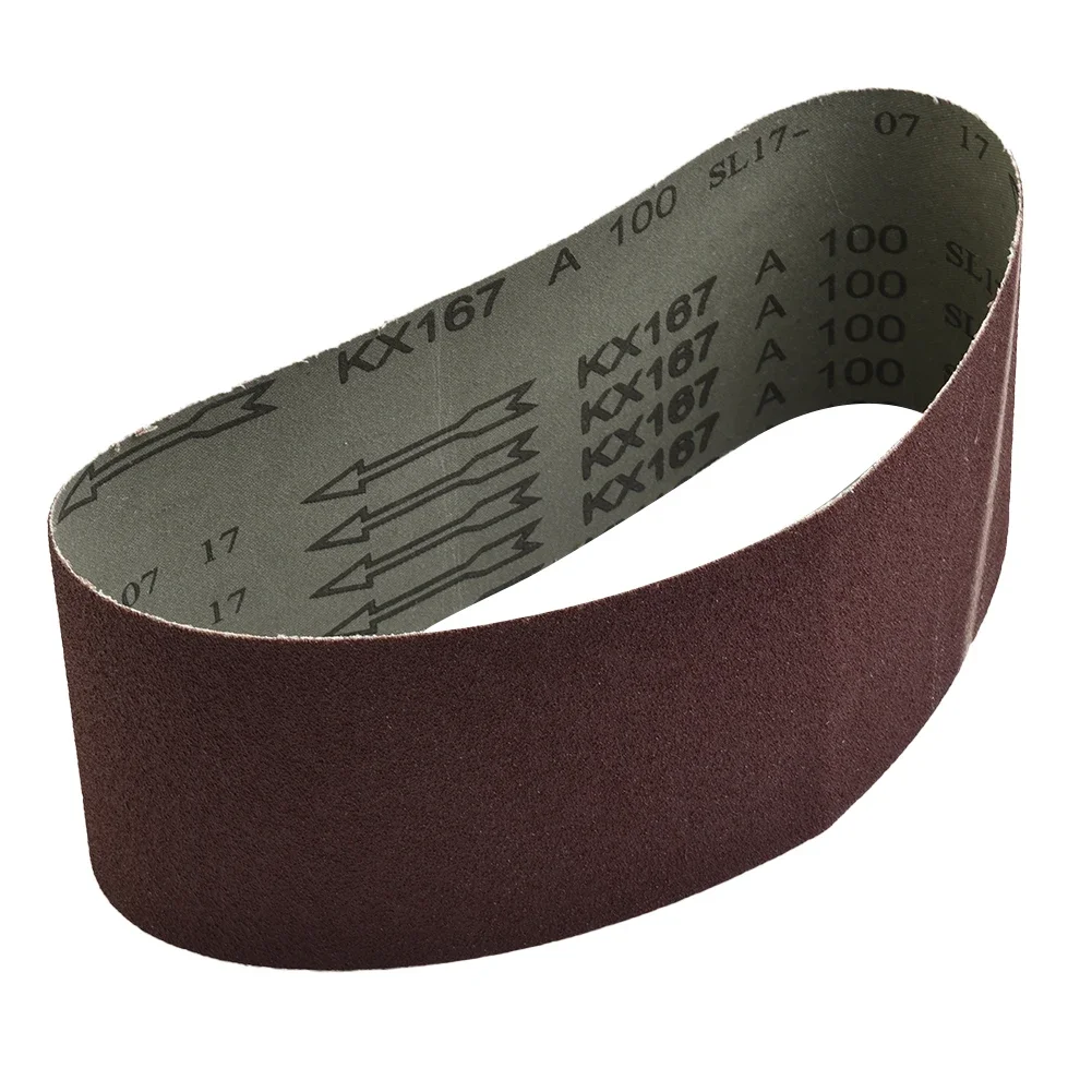 1 pz 610x100mm nastro abrasivo 80/100/120/180/240/320/400 trave per levigatrice a nastro metallo levigatura legno strumenti di lucidatura carta vetrata