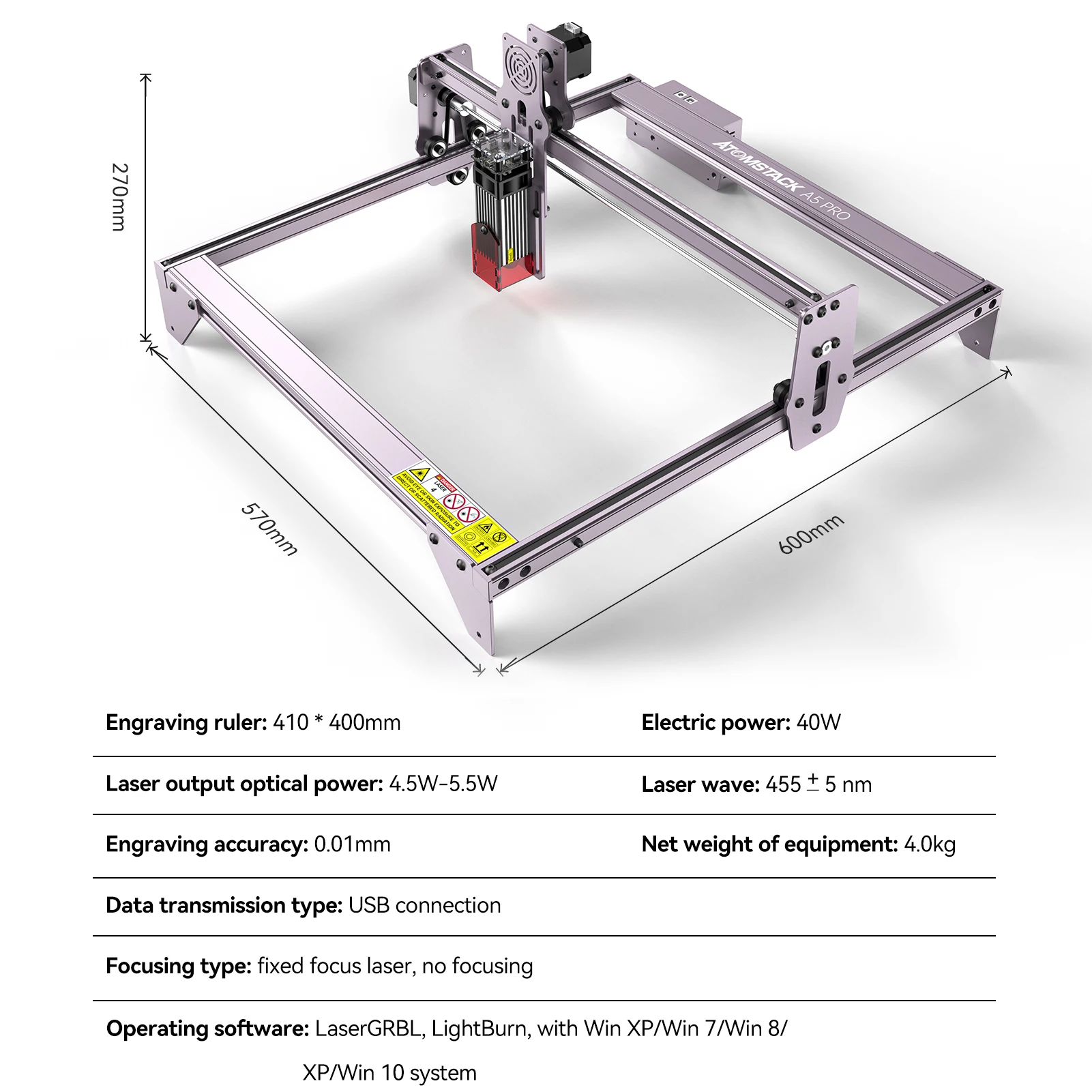 ATOMSTACK A5 Pro CNC Desktop DIY  Cutting Machine