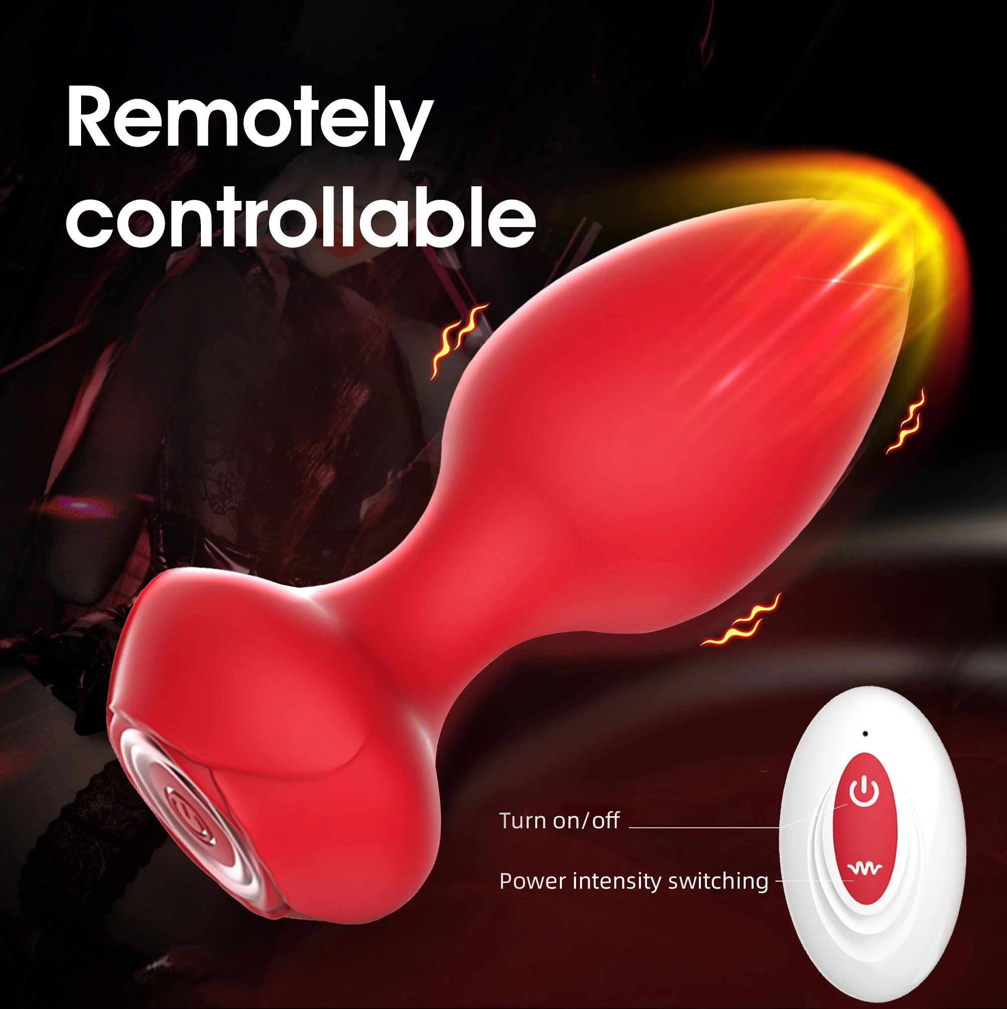 Anal Plug Vibrator for Men Butt Plug Portable Massager Wireless Remote Control Dildo Vibration Sex Toys for Male Adult Toys 18+