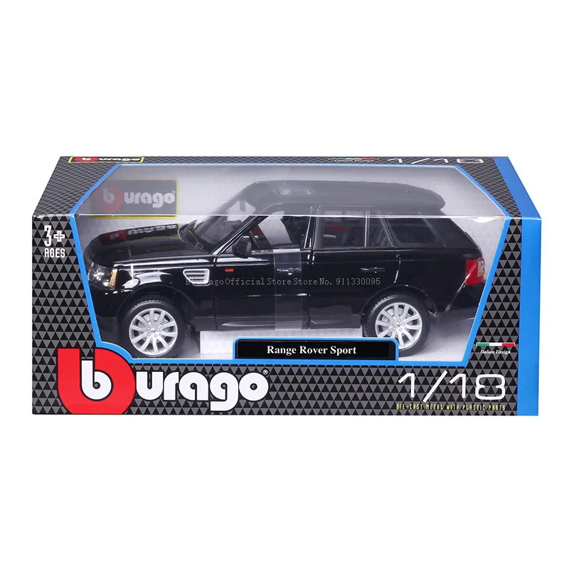 Bburago 1:18 Land Rover Range Rover Sport alloy luxury car die-casting car model classical toy collection gift