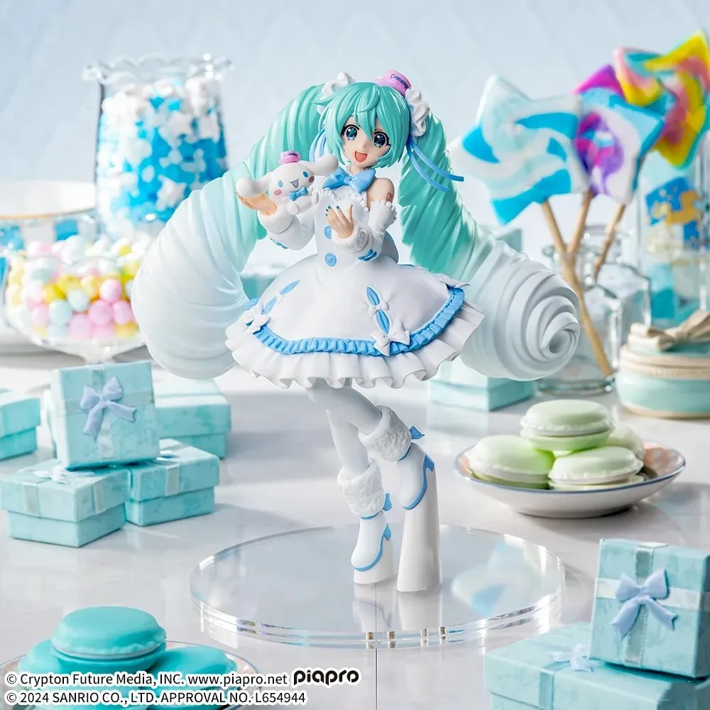 Original SEGA Luminasta Anime Figure Hatsune Miku Kwaii Q Ver. Collection Action Figurine Doll For Birthday Gift